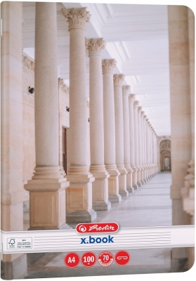 Caiet Herlitz A4, 100 file, dictando, motiv Art Deco, diverse modele